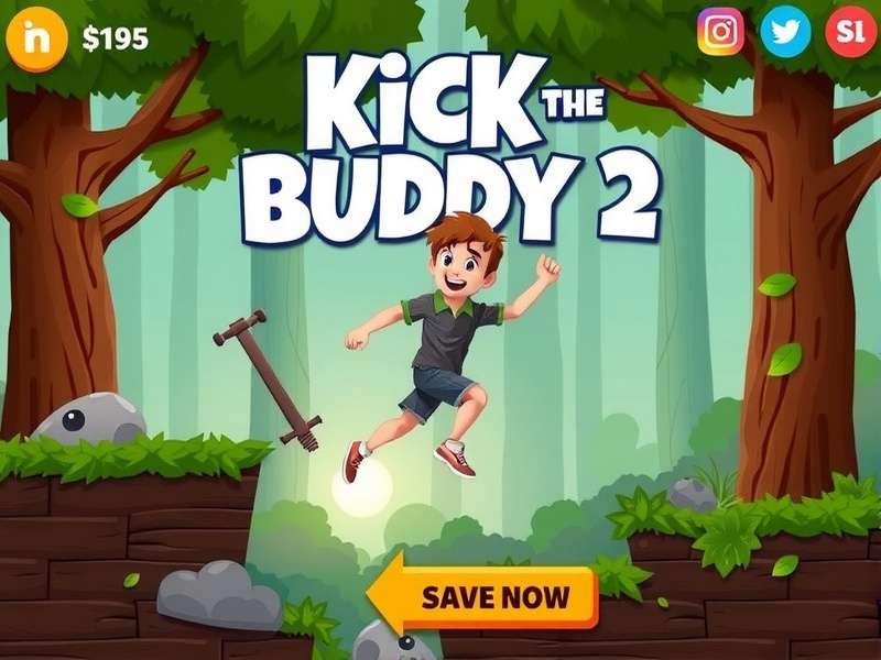 Kick The Buddy 2 Crazy Games gameplay screenshot showing explosive weapons and the buddy character