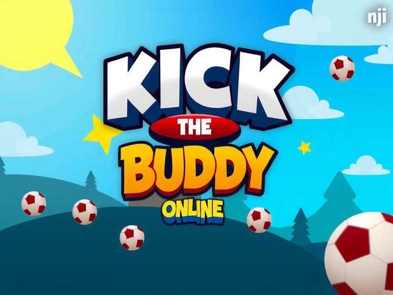 Kick The Buddy Online gameplay screenshot showing weapons and buddy character