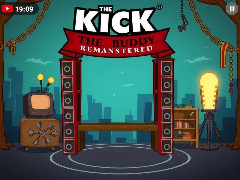 Kick The Buddy Remastered gameplay showing weapons and destruction sandbox